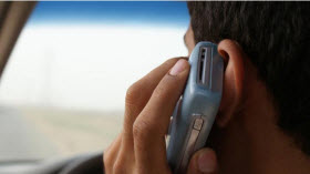 Distracted driving. Photo by AAA Foundation for Traffic Safety.